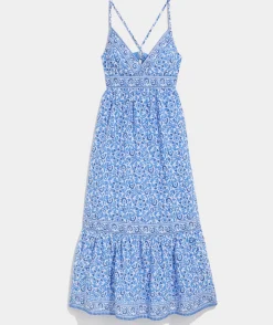 Vineyard Vines Blue Katama Tile Sconset Maxi Dress< Dresses & Skirts