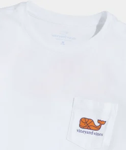 Vineyard Vines Boys' Basketball Whale Short-Sleeve Pocket Tee< Tees