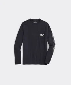 Vineyard Vines Boys' Disco Ball Whale Long-Sleeve Pocket Tee< Tees