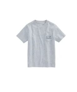 Vineyard Vines Boys' Fuzzy Bigfoot Whale Long-Sleeve Pocket Tee< Tees