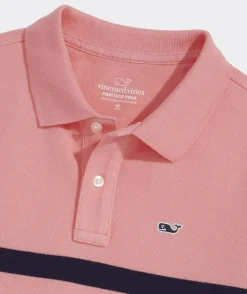Vineyard Vines Boys' Heritage Stripe Pique Polo< Polos