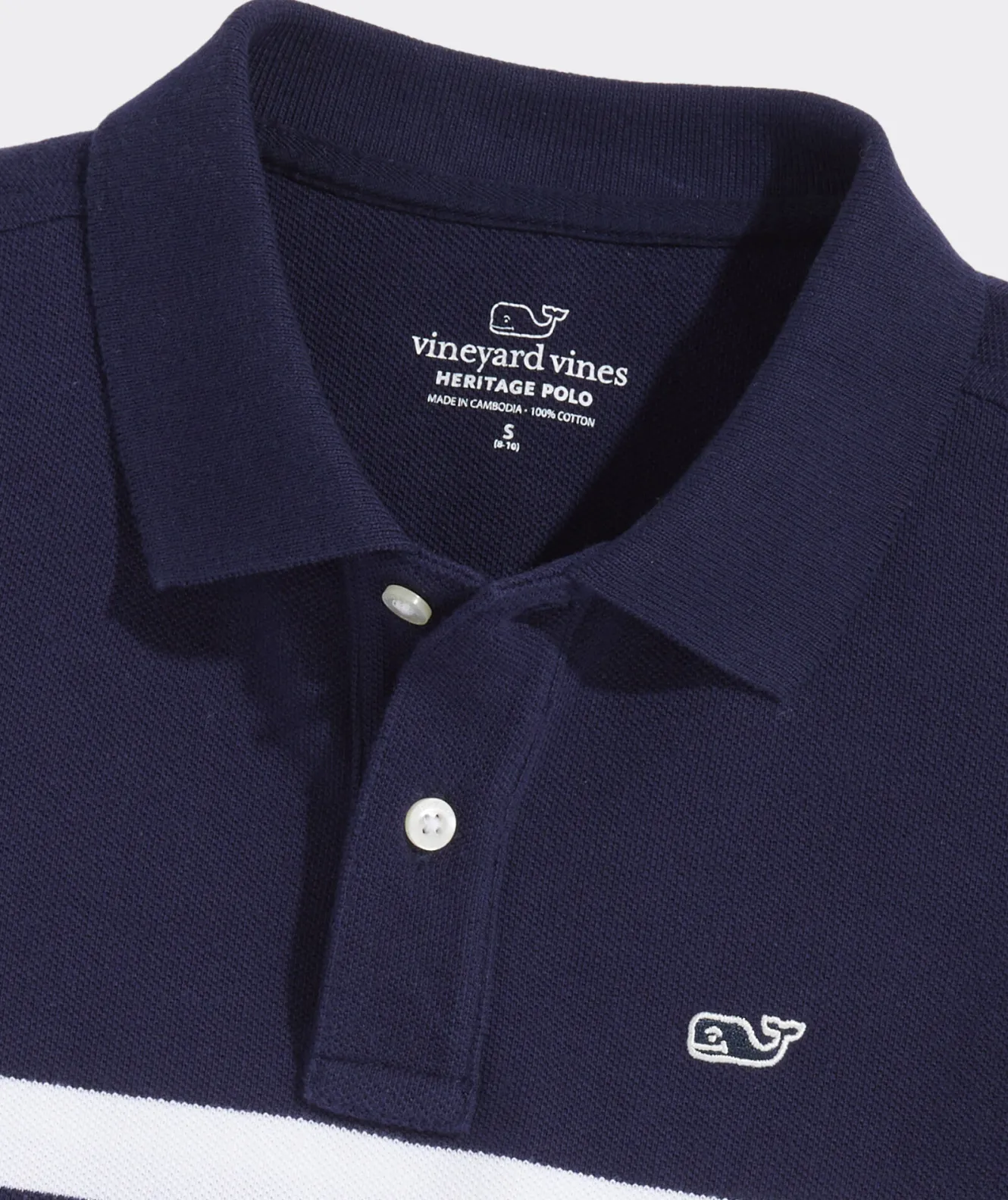 Vineyard Vines Boys' Heritage Tipped Pique Polo< Polos