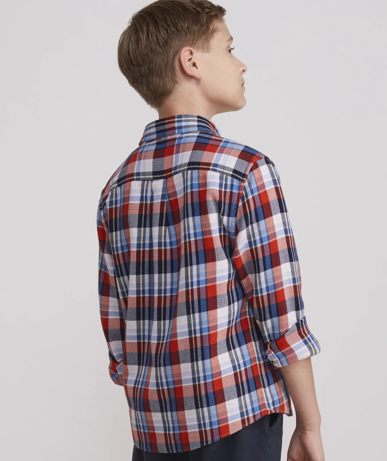 Vineyard Vines Boys' Lightweight On-The-Go Gingham Shirt< Button-Down Shirts