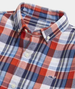 Vineyard Vines Boys' Lightweight On-The-Go Gingham Shirt< Button-Down Shirts