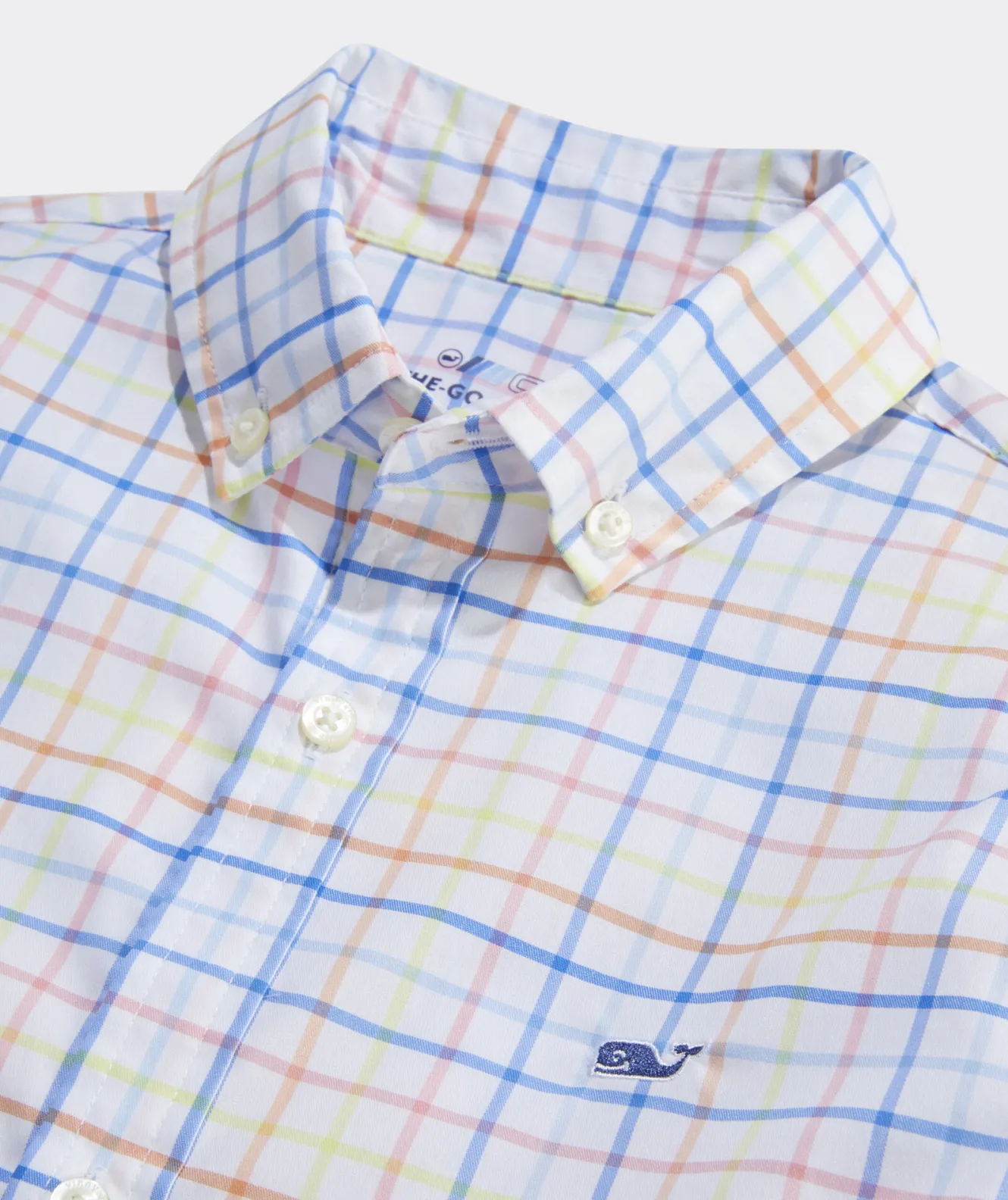 Vineyard Vines Boys' On-The-Go brrr° Tattersall Shirt< Button-Down Shirts