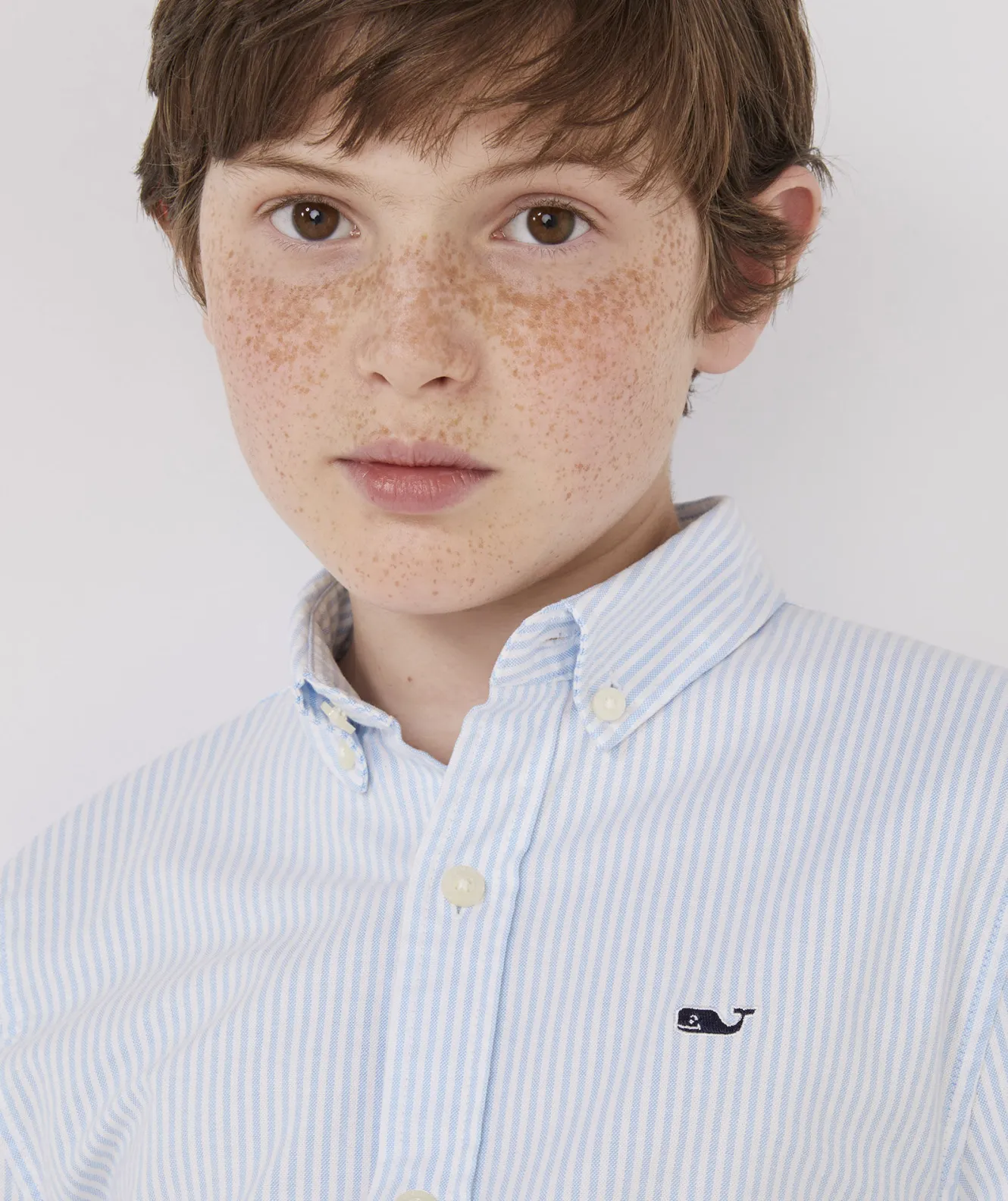 Vineyard Vines Boys' On-The-Go Nylon Plaid Shirt< Button-Down Shirts