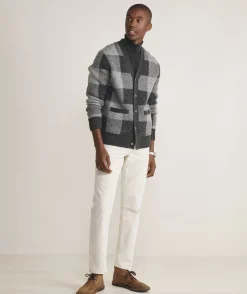 Vineyard Vines Buffalo Check V-Neck Cardigan< Sweaters
