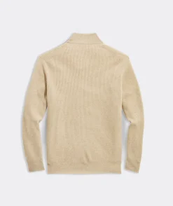 Vineyard Vines Cashmere Fisherman Rib Quarter-Zip Sweater< Quarter-Zips