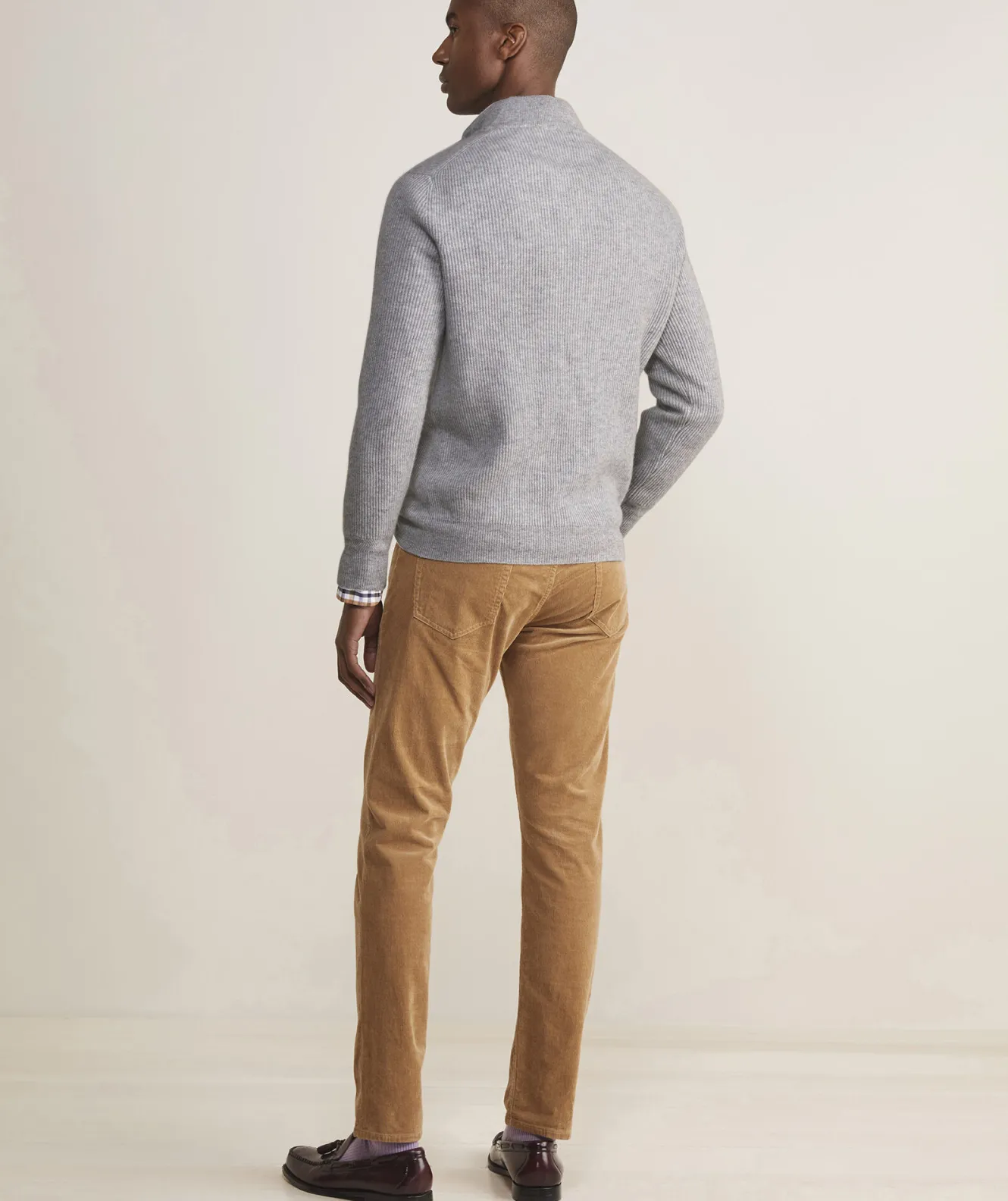 Vineyard Vines Cashmere Fisherman Rib Quarter-Zip Sweater< Quarter-Zips
