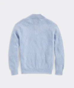Vineyard Vines Cashmere Fisherman Rib Quarter-Zip Sweater< Quarter-Zips