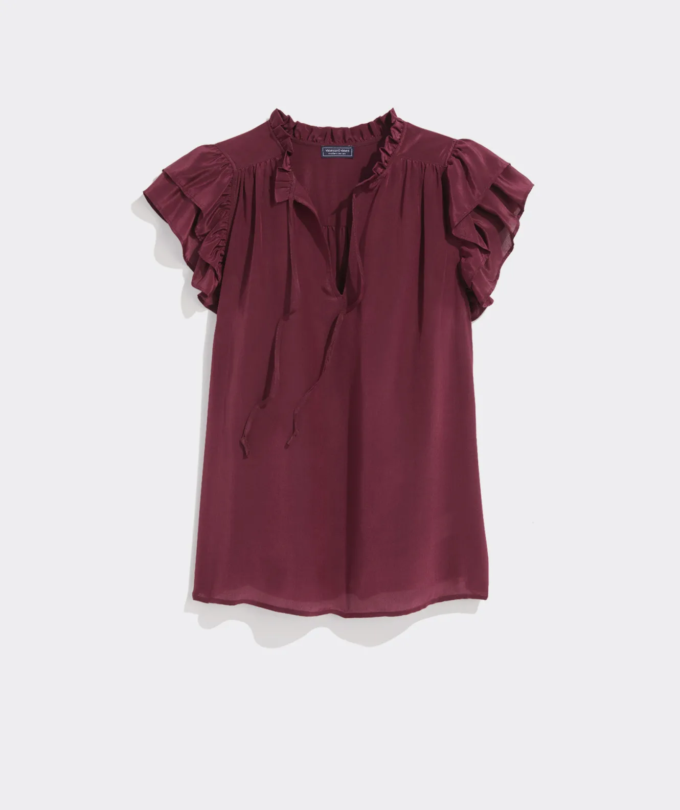 Vineyard Vines Cinched Puff-Sleeve Top< Shirts & Tops