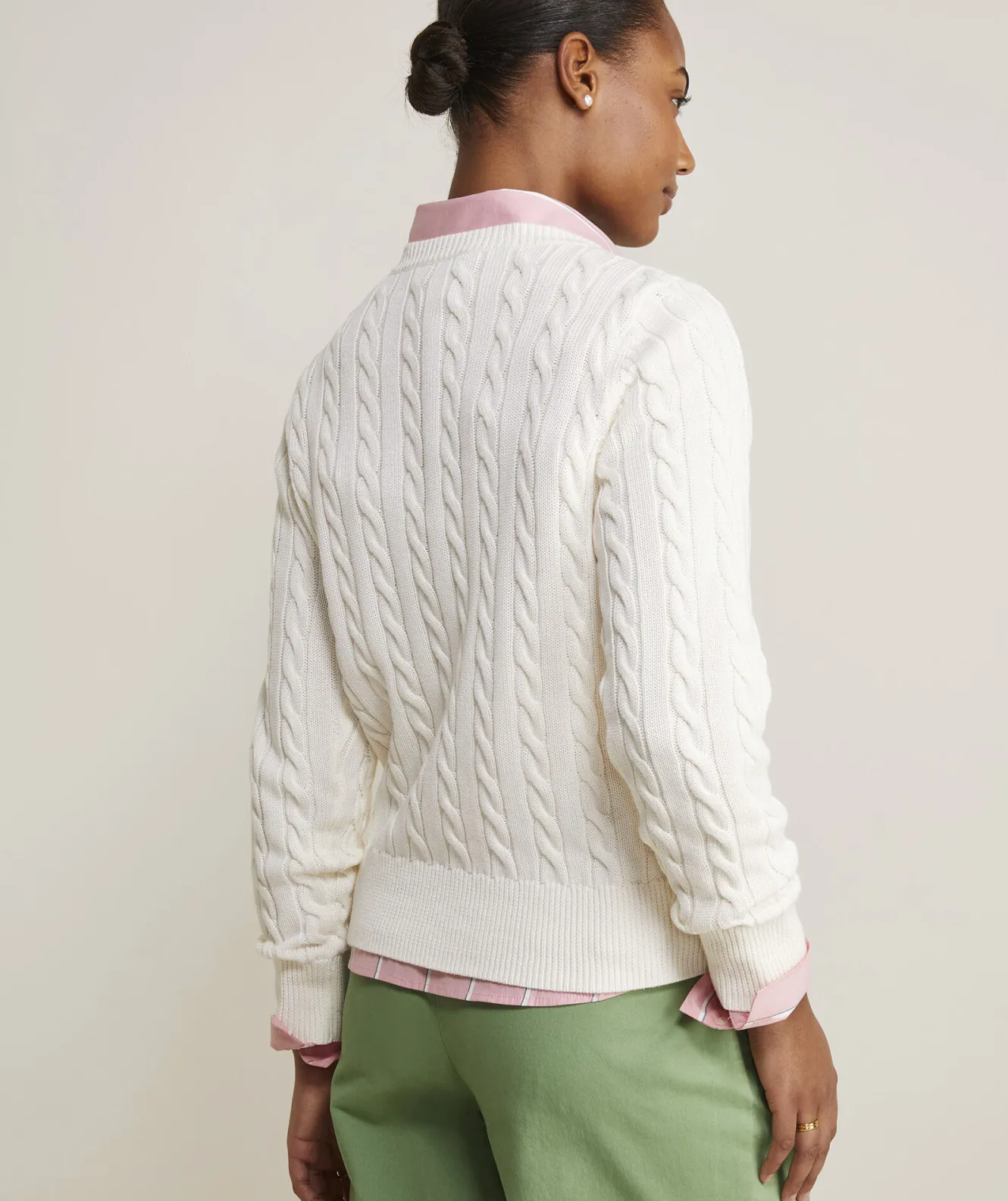 Vineyard Vines Cotton Cable Crewneck Sweater< Sweaters