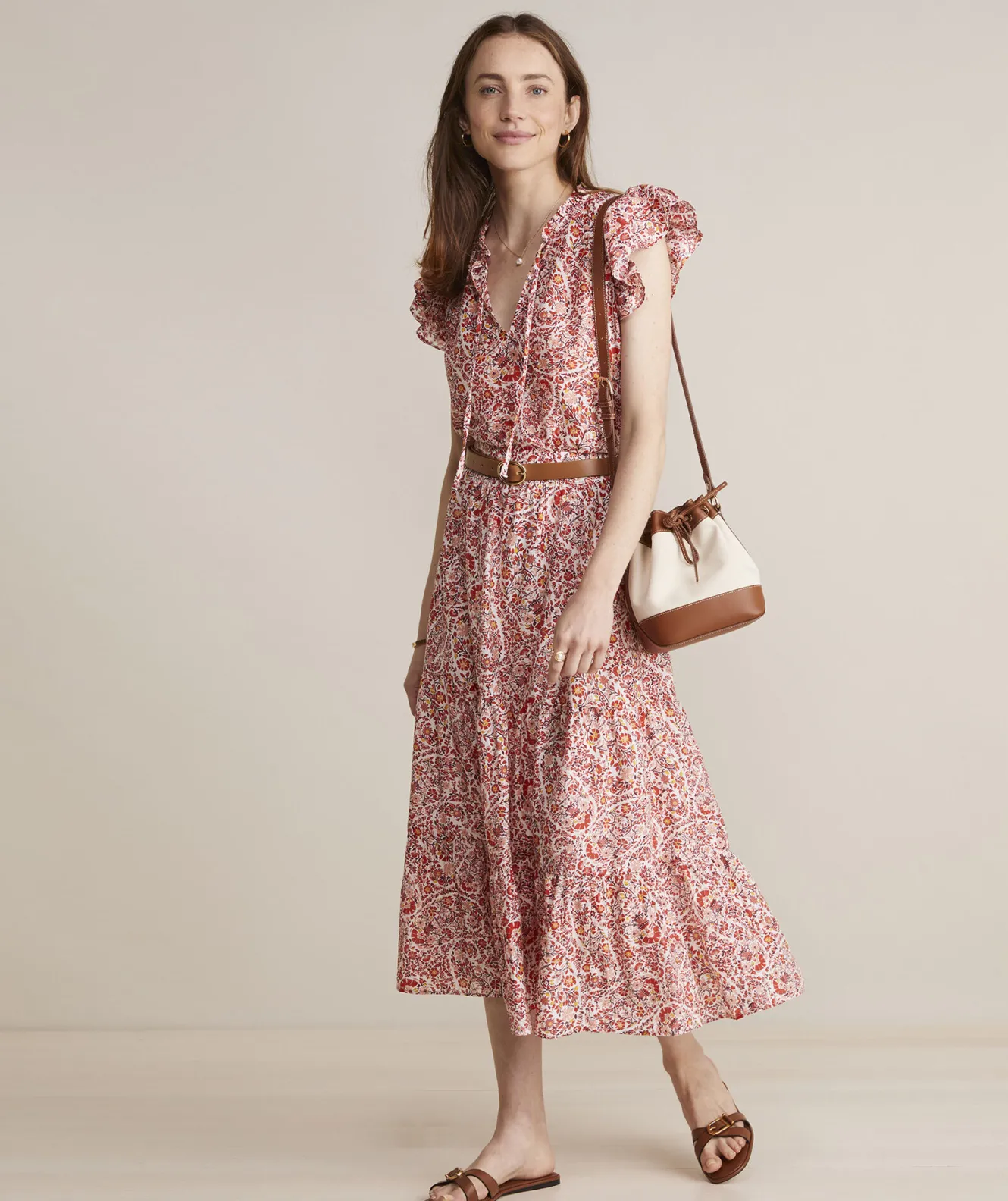 Vineyard Vines Fenwick Paisley Cotton Silk Maxi< Dresses & Skirts