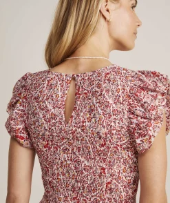 Vineyard Vines Fenwick Paisley Smocked Midi Dress< Dresses & Skirts