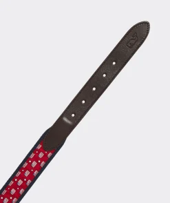 Vineyard Vines Flag & Stars Canvas Club Belt< Belts
