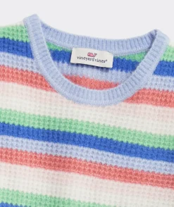 Vineyard Vines Girls' Breton Stripe Mockneck Sweater< Sweaters|Sweatshirts & Sweatpants