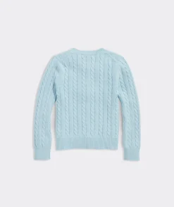 Vineyard Vines Girls' Classic Cable Cardigan< Sweaters