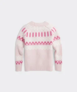 Vineyard Vines Girls' Fair Isle Crewneck Sweater< Sweaters|Sweatshirts & Sweatpants