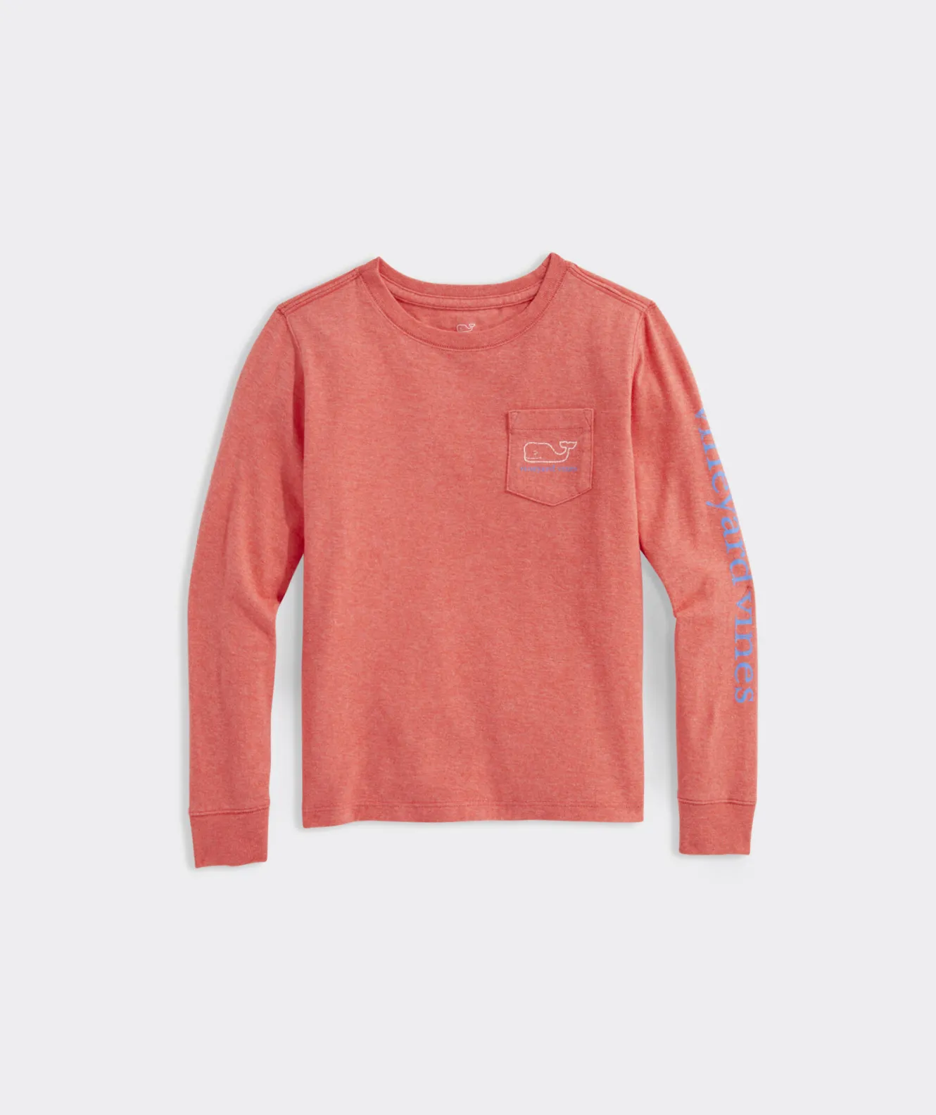 Vineyard Vines Girls' Foil Skating Whale Long-Sleeve Pocket Tee< Tops, Tees & Polos