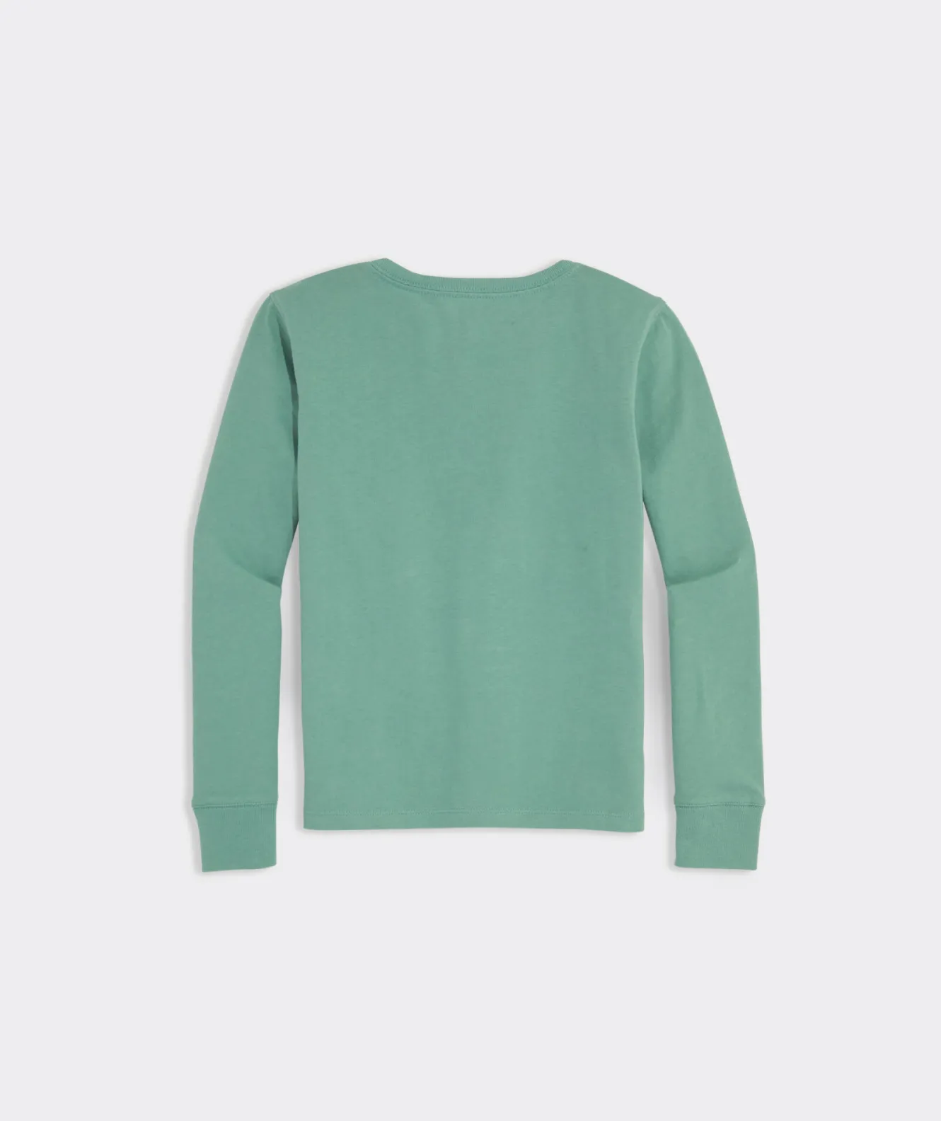 Vineyard Vines Girls' Glitter St. Patrick's Day Whale Long-Sleeve Pocket Tee< Tops, Tees & Polos