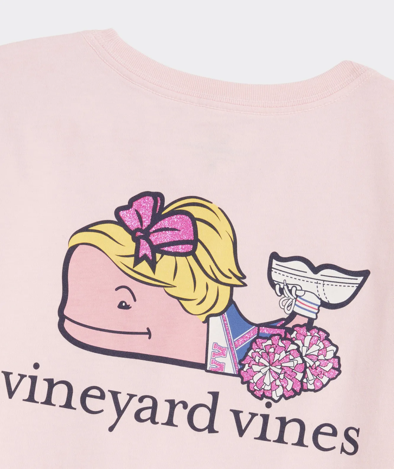 Vineyard Vines Girls' Heathered Vintage Whale Long-Sleeve Pocket Tee< Tops, Tees & Polos