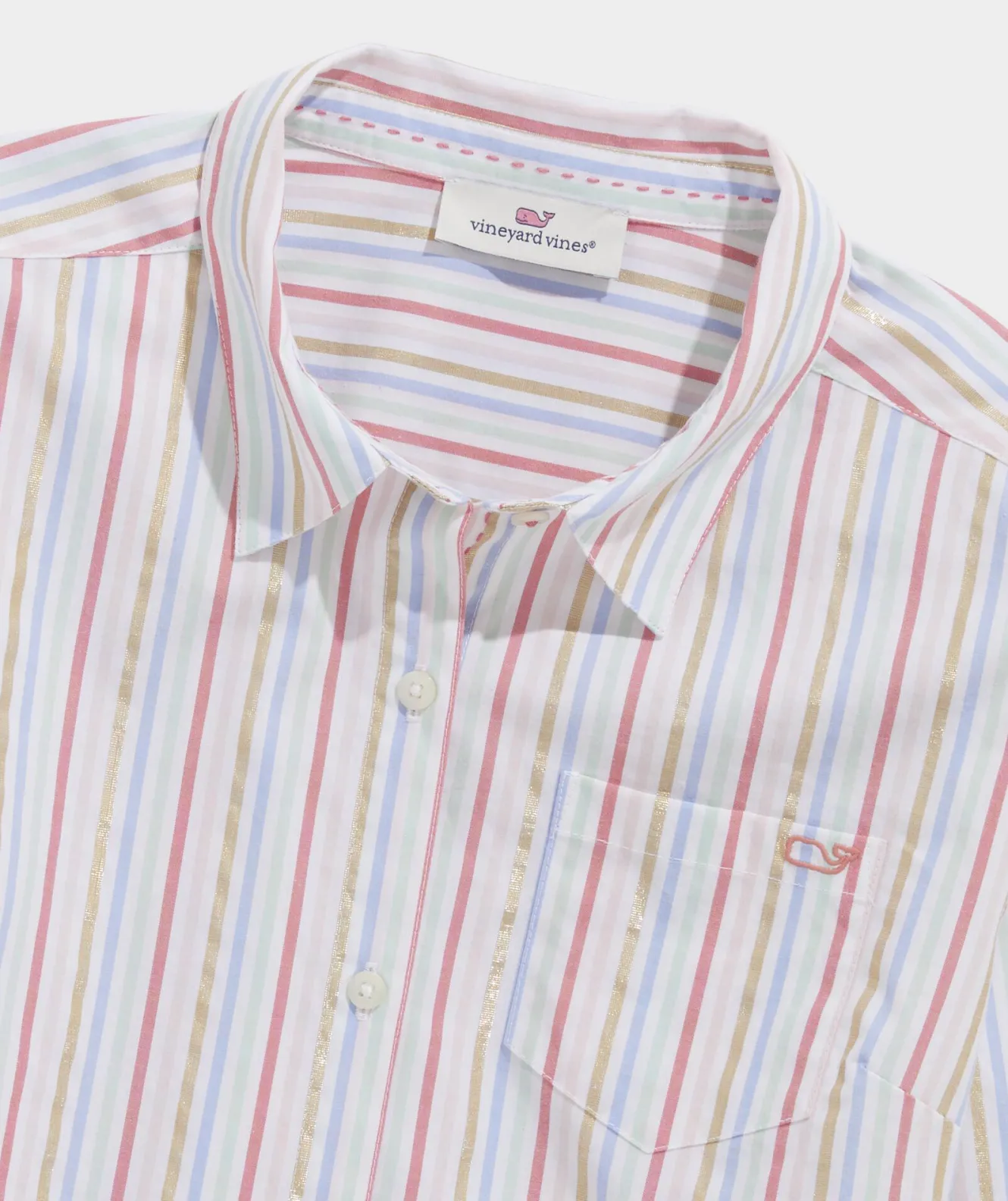Vineyard Vines Girls' Soft Twill Ruffle Top< Tops, Tees & Polos