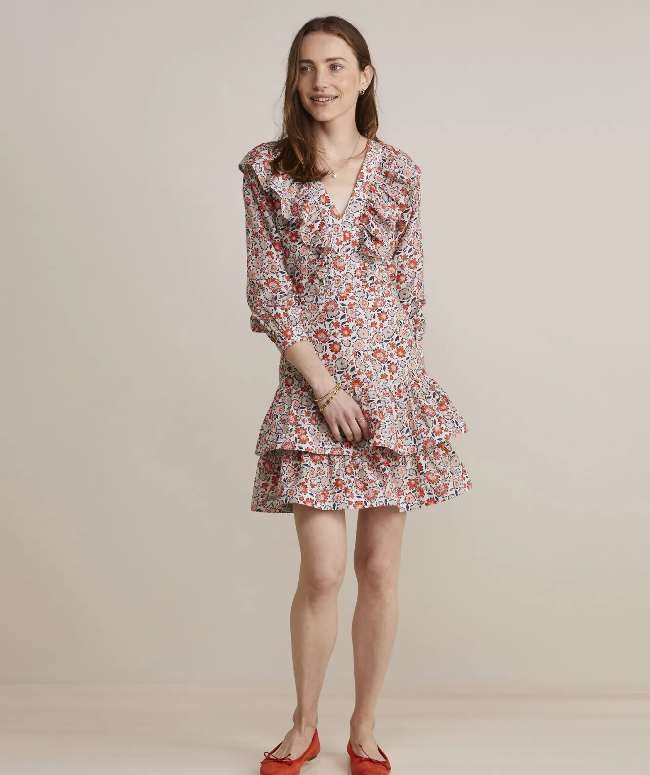 Vineyard Vines Ivy League Floral Ruffle Dress< Dresses & Skirts