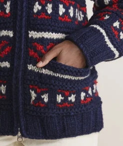 Vineyard Vines Kanata Hand Knit Wool Cowichan< Sweaters