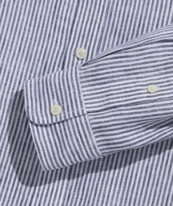 Vineyard Vines Linen Stripe Shirt< Button-Down Shirts