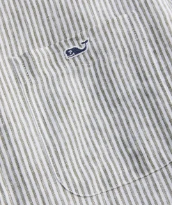 Vineyard Vines Linen Stripe Shirt< Button-Down Shirts