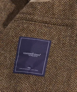 Vineyard Vines Moon Wool Herringbone Greenwich Blazer< Blazers