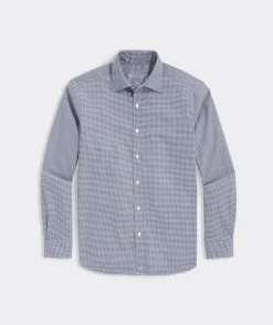 Vineyard Vines On-The-Go brrrĀŗ Gingham Spread Collar Shirt< Button-Down Shirts