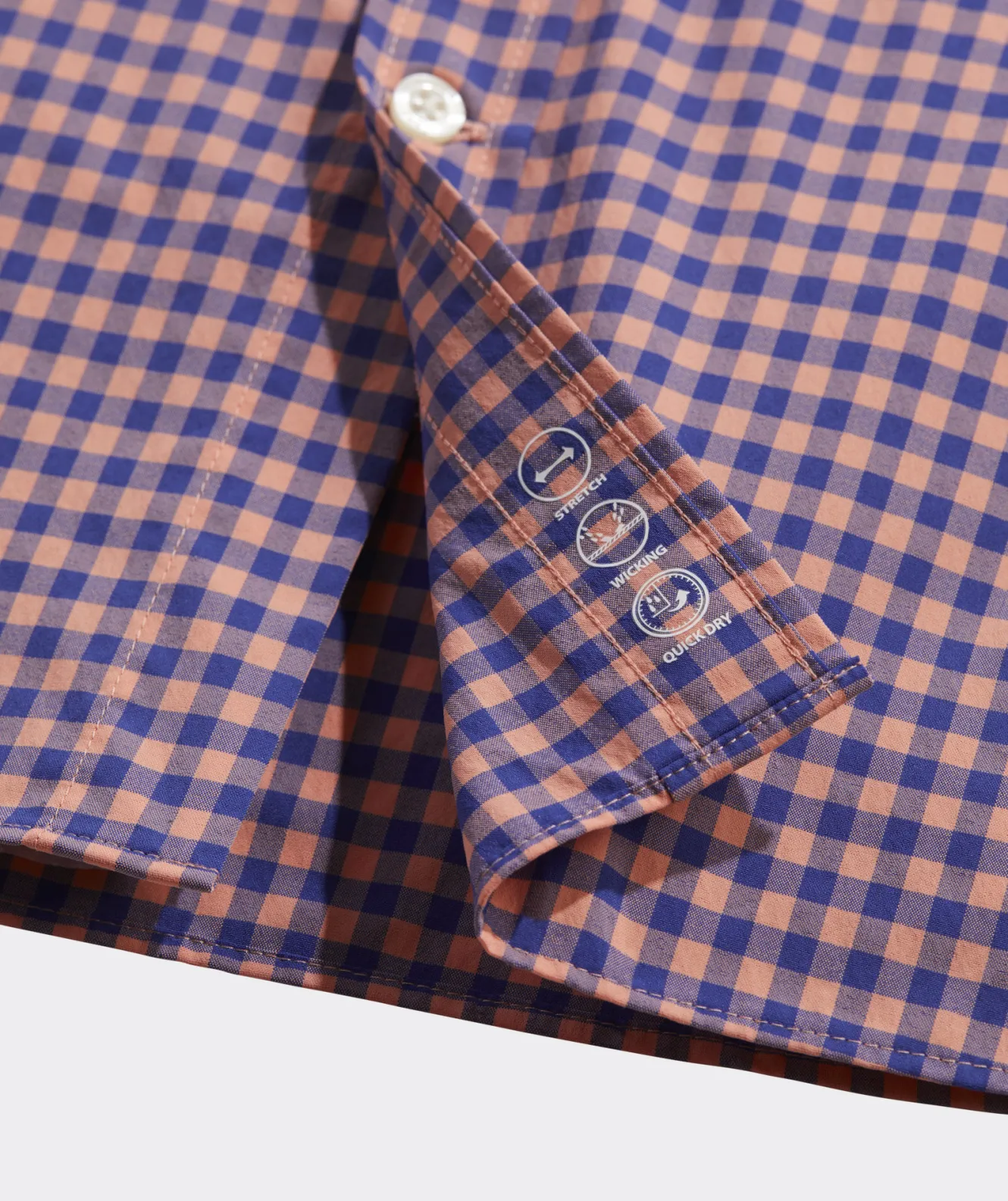 Vineyard Vines On-The-Go Nylon Gingham Shirt< Button-Down Shirts
