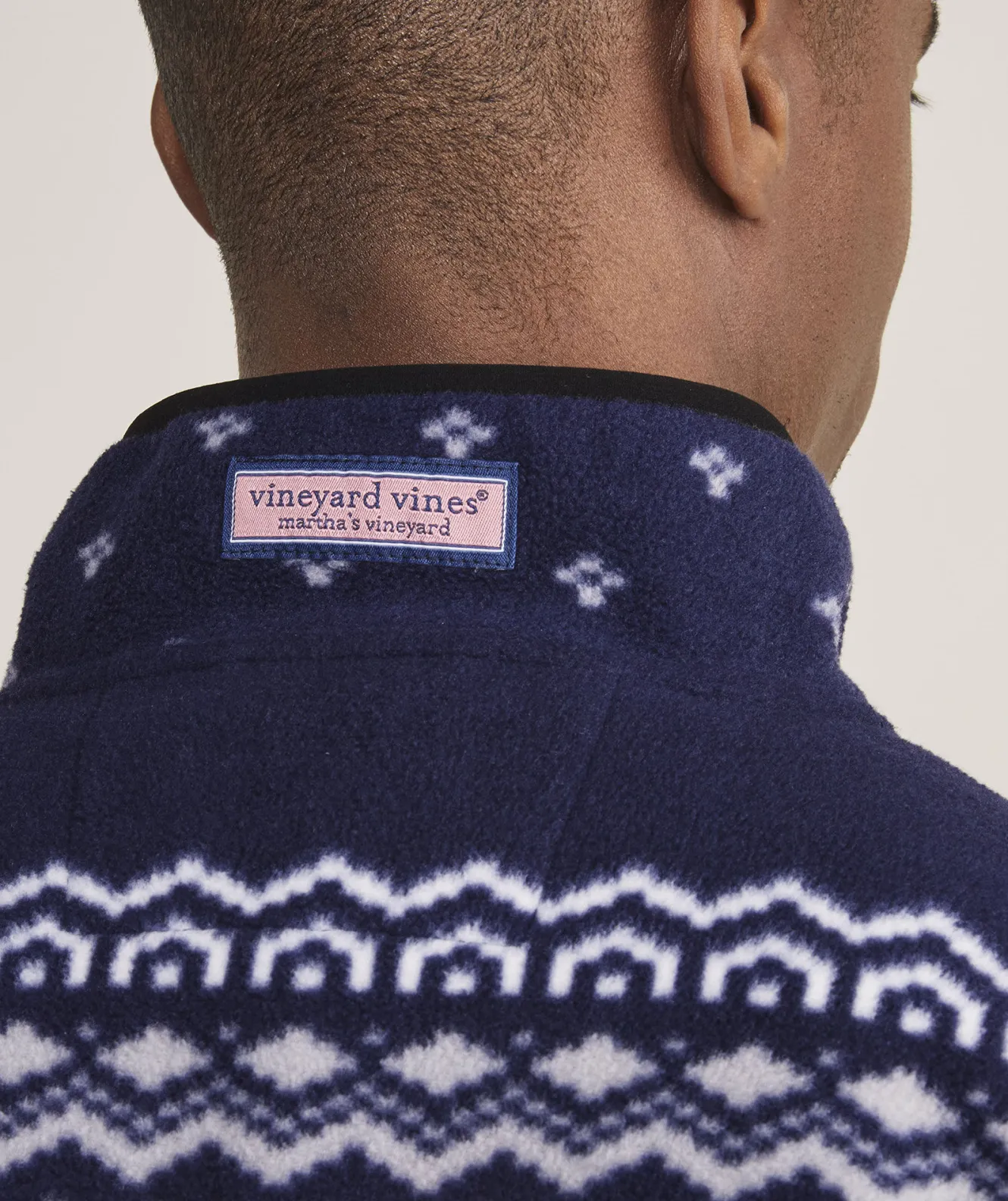 Vineyard Vines Printed Harbor Fleece Quarter-Snap< Sweatpants & Sweatshirts