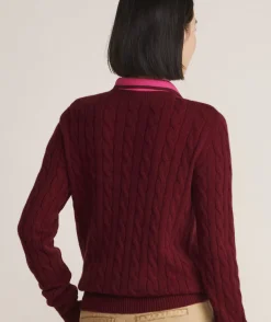 Vineyard Vines Ribbed Cashmere Polo Sweater< Sweaters