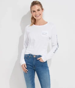 Vineyard Vines Saint Patrick's Day Icon Whale Long-Sleeve Pocket Tee< Tees