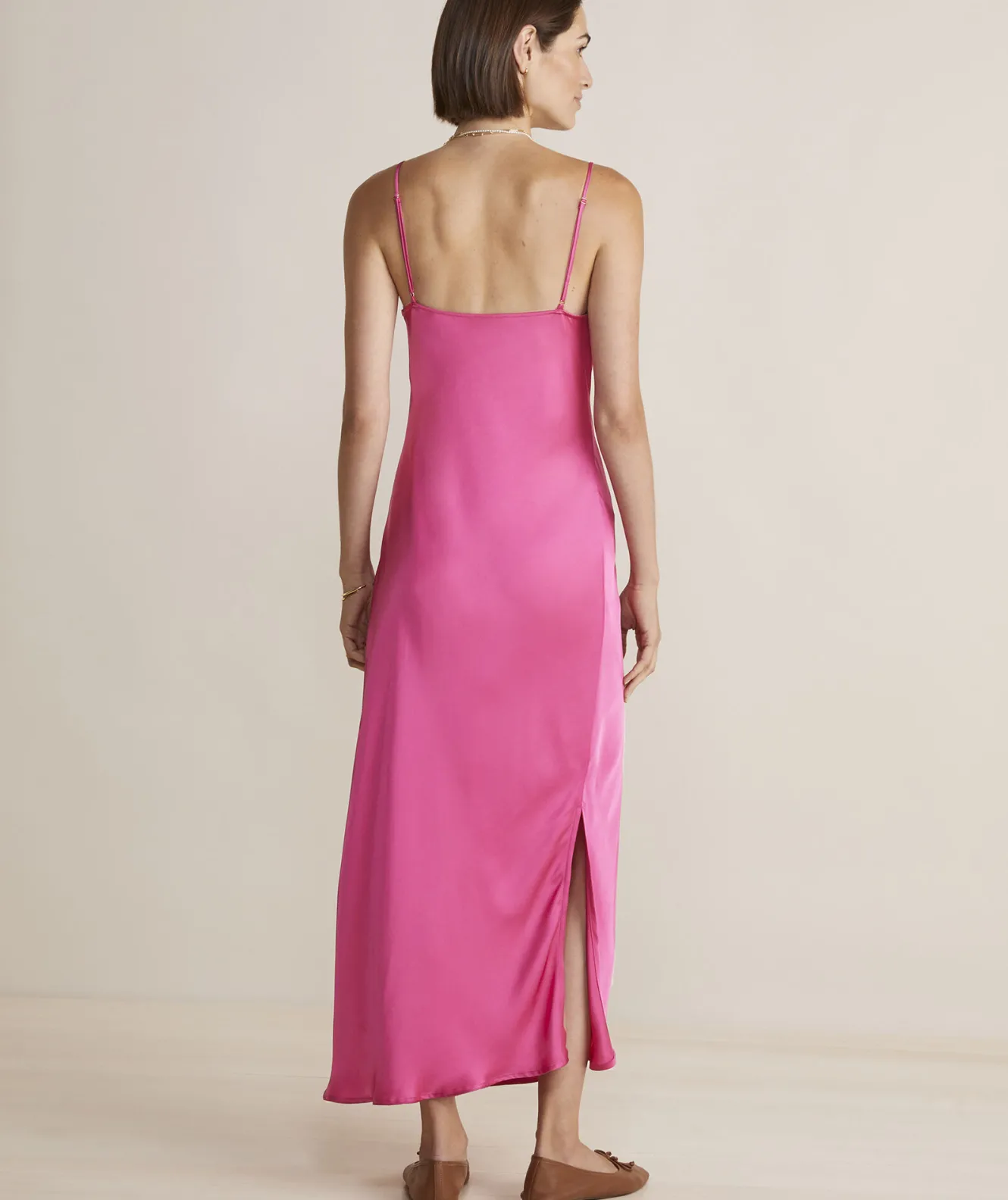 Vineyard Vines Satin Midi Slip Dress< Dresses & Skirts