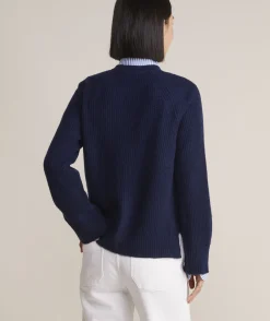 Vineyard Vines Seaspun Cashmere Ribbed Crewneck Sweater< Sweaters