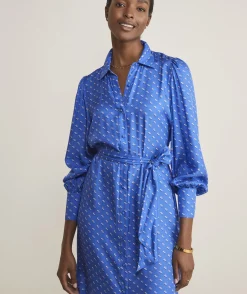 Vineyard Vines Silk Twill Midi Shirtdress< Dresses & Skirts