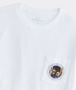 Vineyard Vines Ski Dogs Long-Sleeve Pocket Tee< Tees