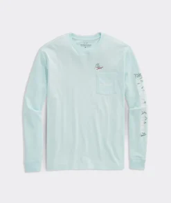 Vineyard Vines Ski Jump Long-Sleeve Pocket Tee< Tees