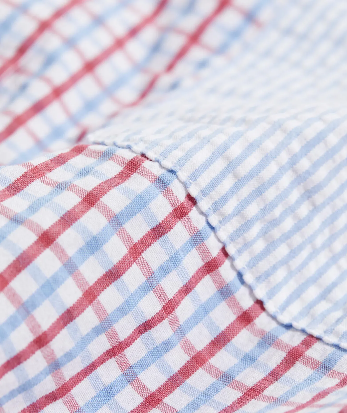 Vineyard Vines Stretch Seersucker Mixed Shirt< Button-Down Shirts