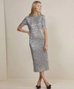 Vineyard Vines Stretch Sequin Midi Dress< Dresses & Skirts