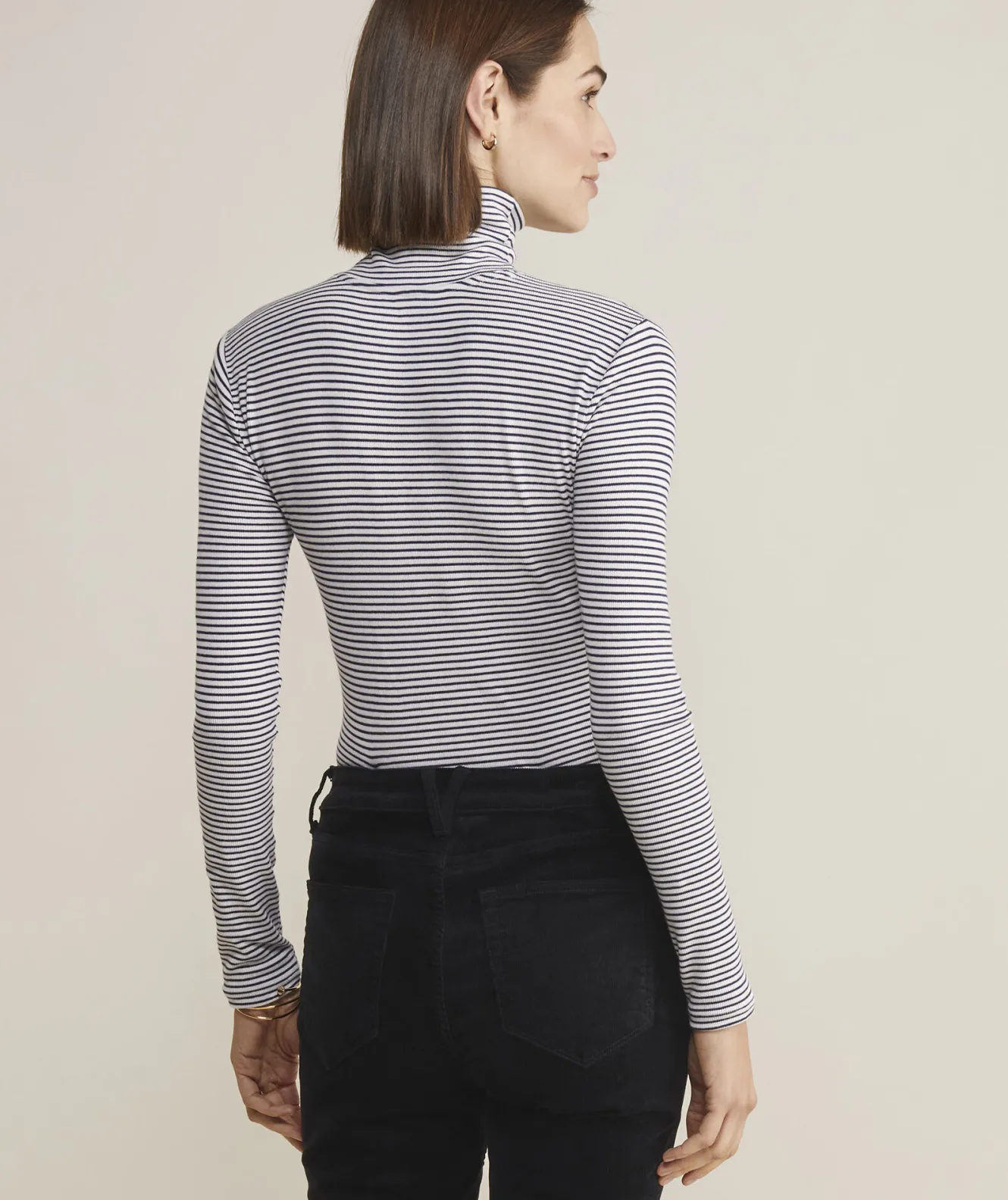 Vineyard Vines Striped Jamestown Mockneck Tee< Tees