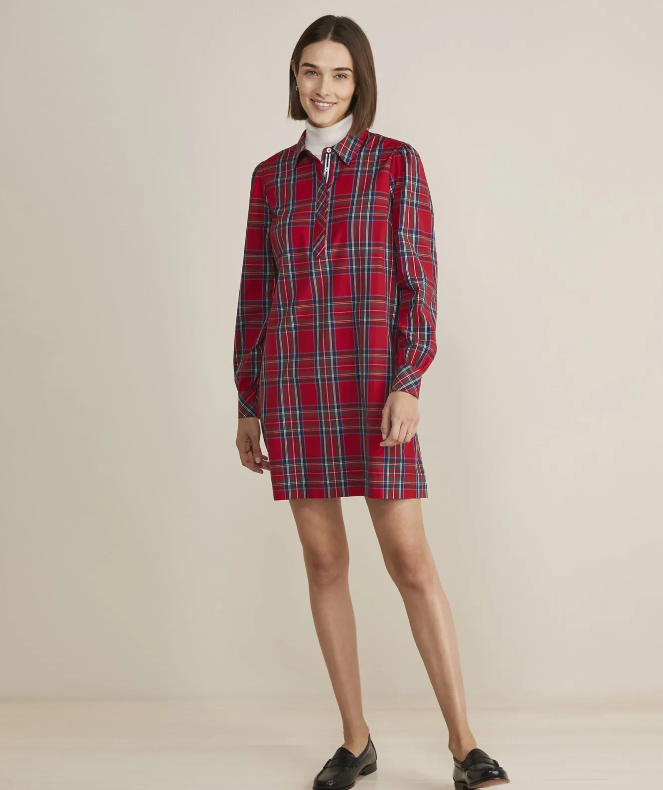 Vineyard Vines Tartan Poplin Popover Dress< Dresses & Skirts