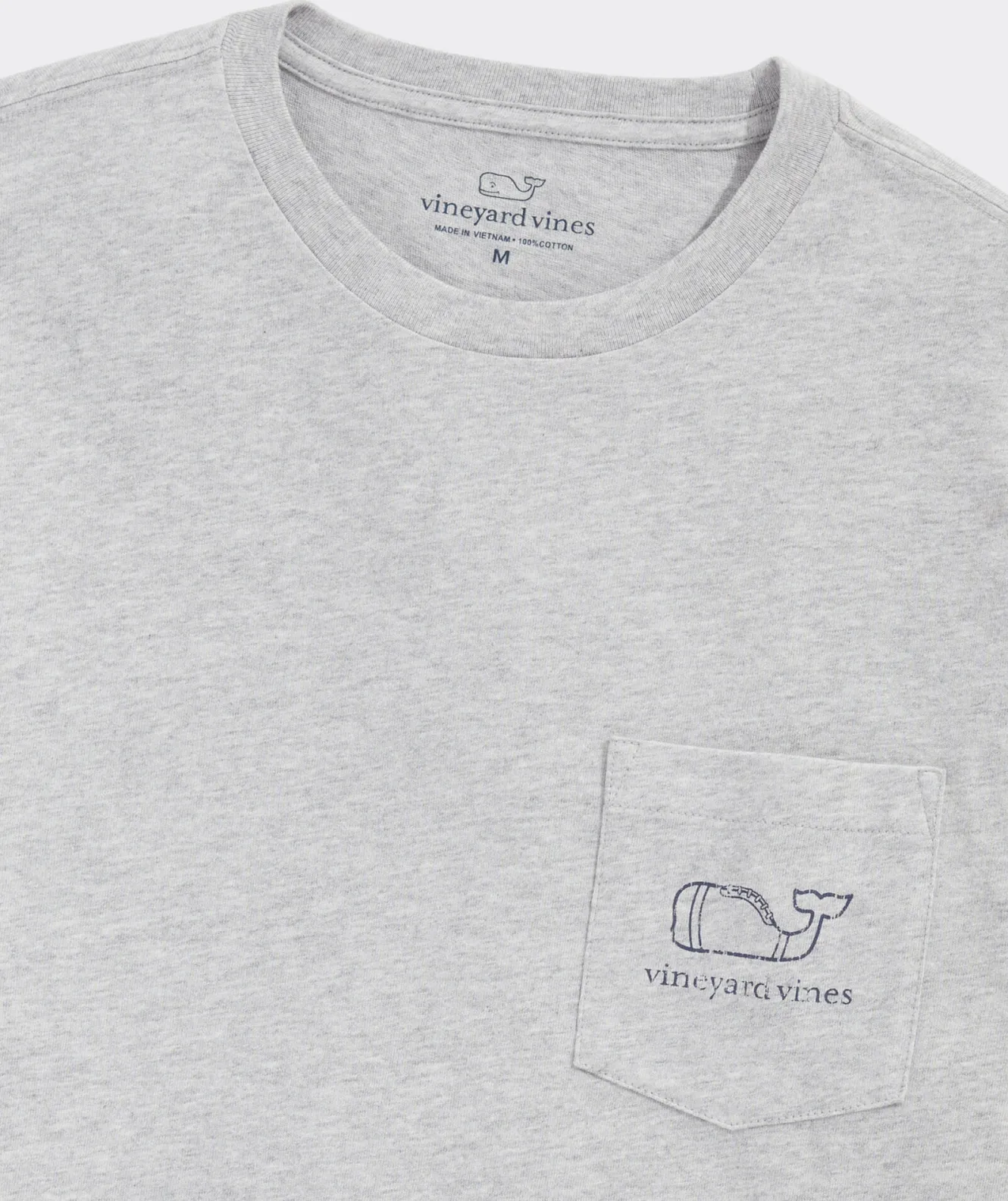 Vineyard Vines Vintage Football Whale Long-Sleeve Pocket Tee< Tees