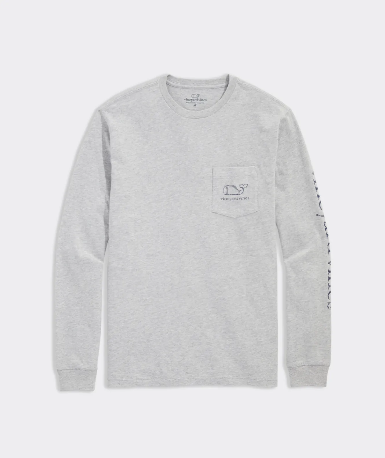 Vineyard Vines Vintage Football Whale Long-Sleeve Pocket Tee< Tees