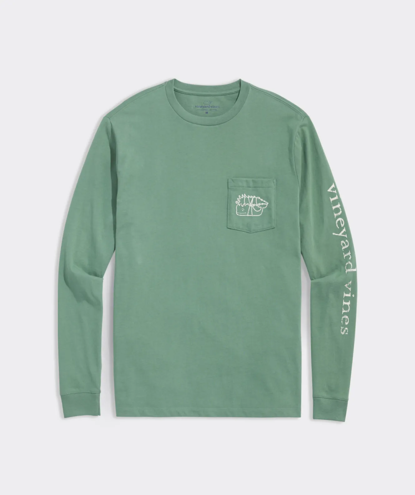 Vineyard Vines Vintage Tree Whale Long-Sleeve Pocket Tee< Tees