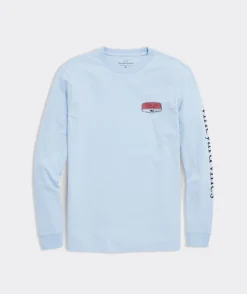 Vineyard Vines Water Skiing Santa Long-Sleeve Tee< Tees
